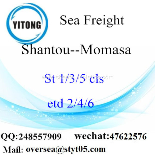 Shenzhen Port Sea Freight Shipping To Momasa
